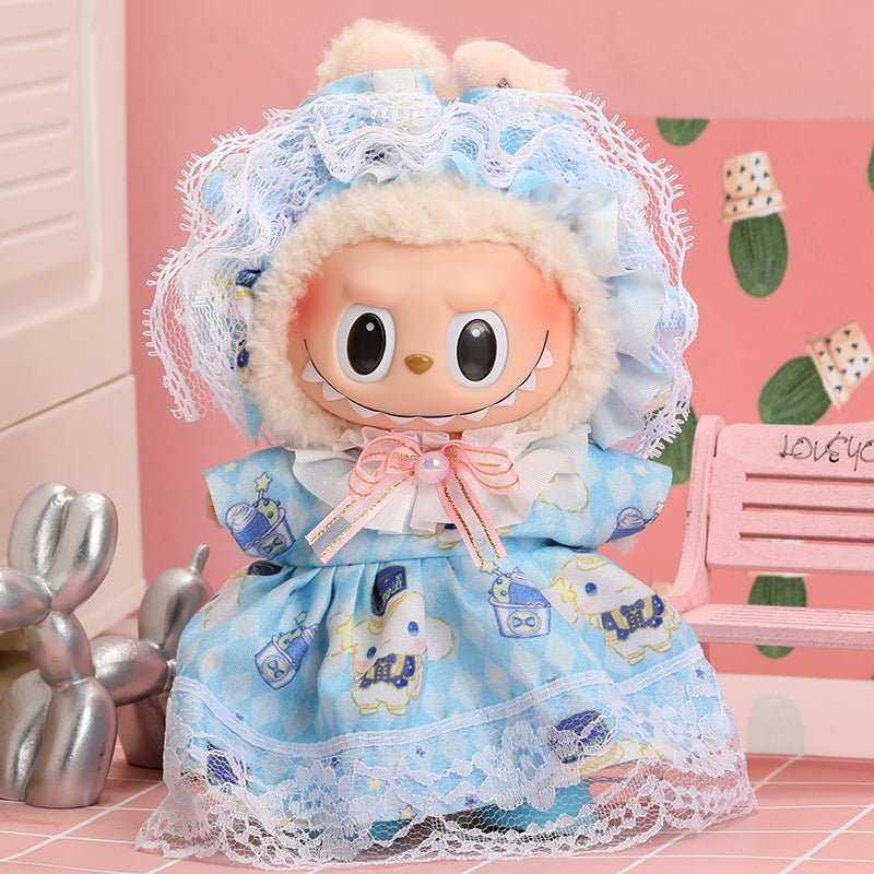 Labubu Sky Blue Princess Outfit