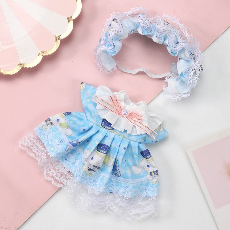 Labubu Sky Blue Princess Outfit